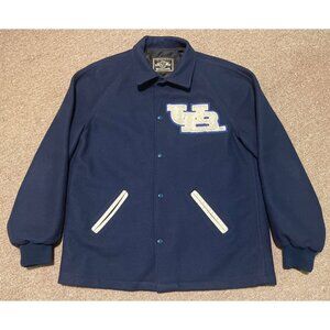 Vintage 70s 80s Large University of Buffalo UB Bulls Varsity Letterman‘s Jacket